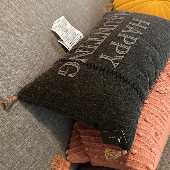 NWT Embroidered Threshold Happy Haunting Pillow - Picture 8 of 9